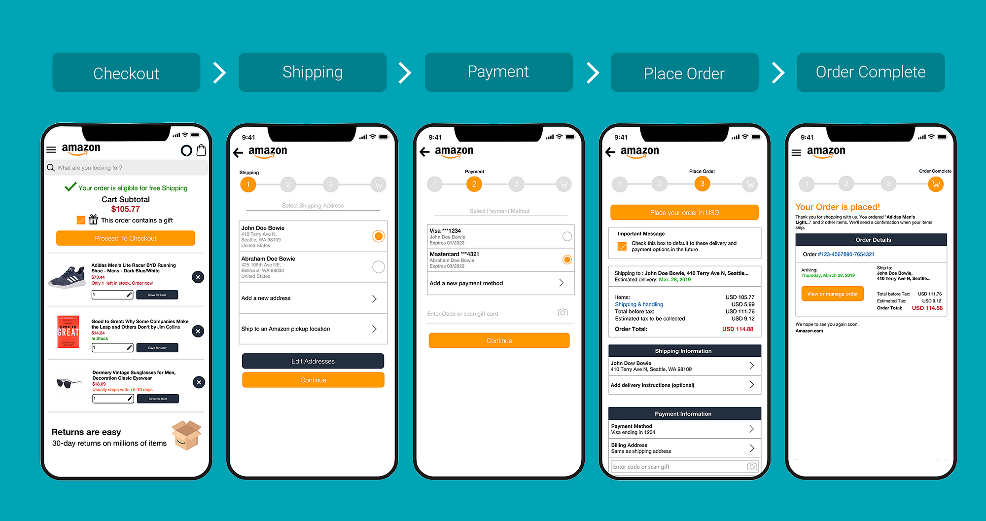 I felt the Amazon app was outdated, so I redesigned it using Design Thinking principles — a UX case study | by Hamza Mahmood | UX Collective