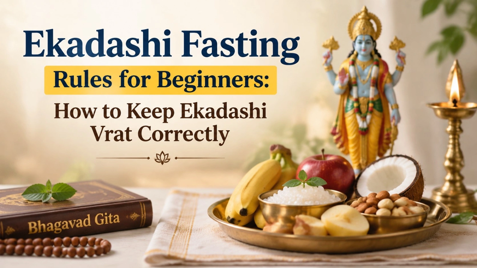 Ekadashi Fasting for Beginners: How to Keep Vrat Correctly