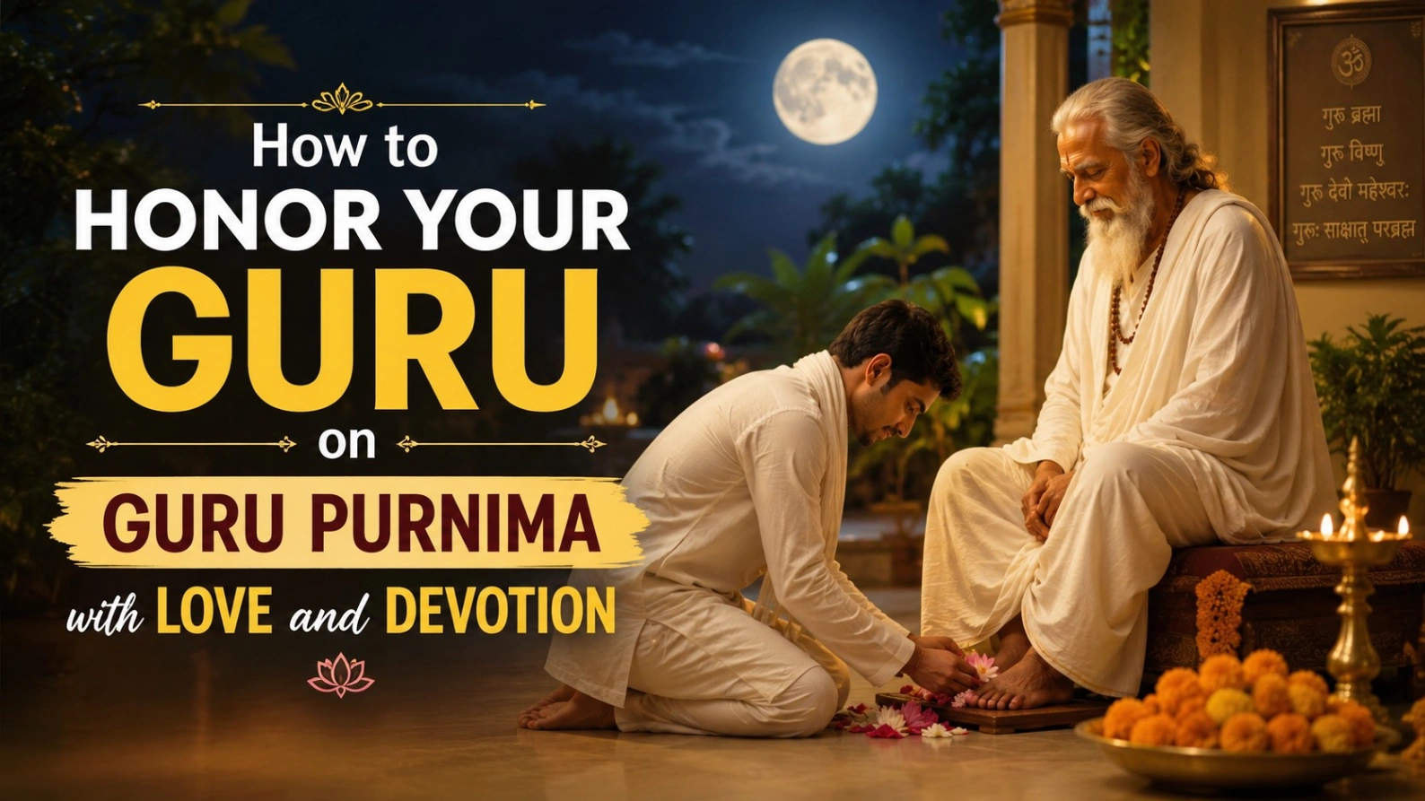 How to Honor Guru on Guru Purnima with Love and Devotion