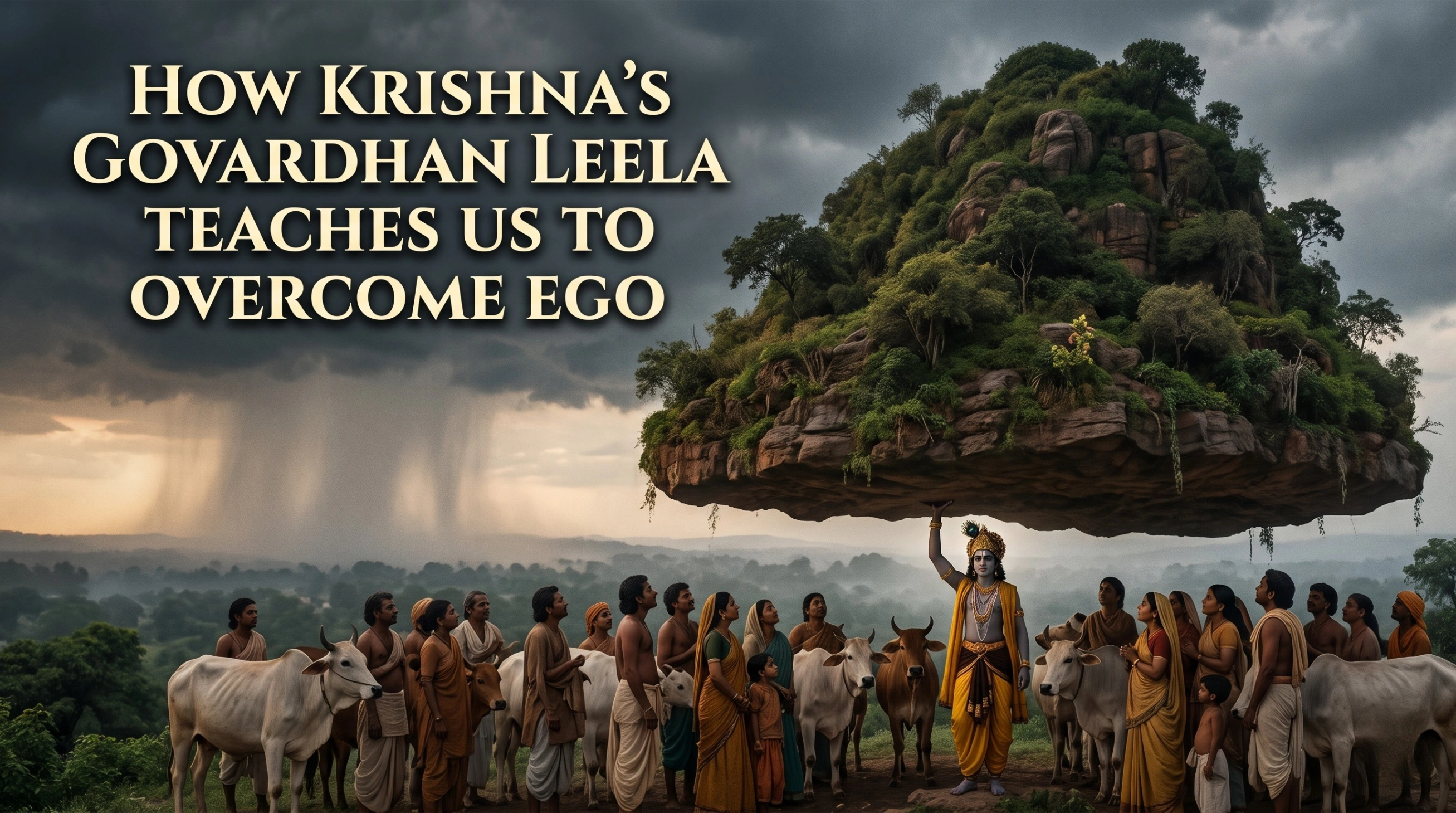 How Krishna's Govardhan Leela Teaches Us to Overcome Ego