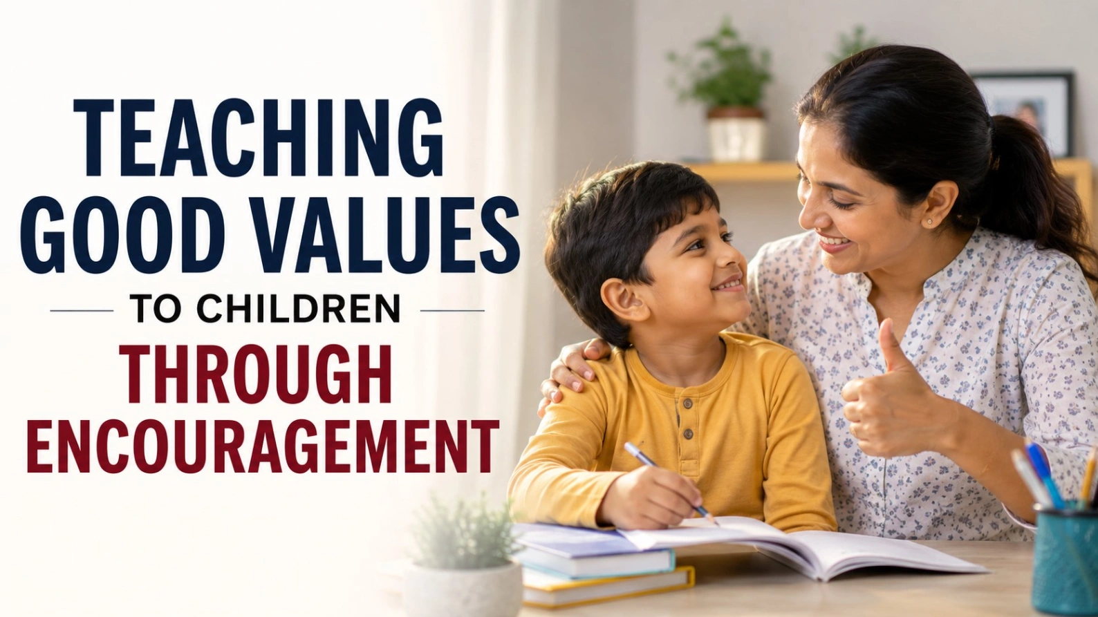 Teaching Good Values Through Encouragement