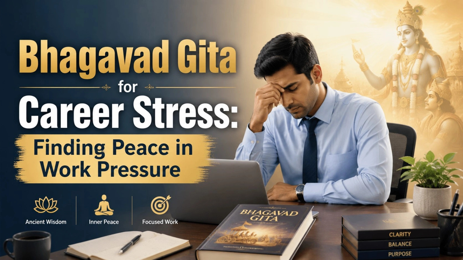 Bhagavad Gita for Career Stress: Finding Peace in Work
