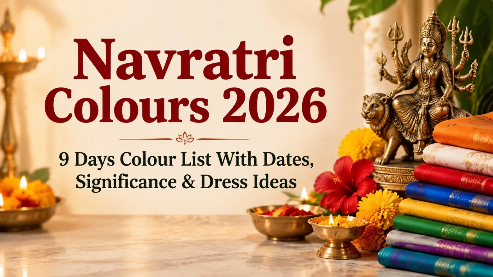 Navratri Colour 9 Day Colour With Date, Significance & Dress