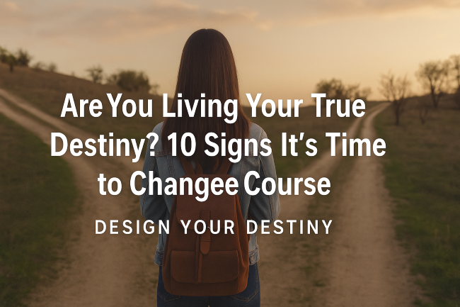 Are You Living Your True Destiny? 10 Signs It’s Time to Change Course