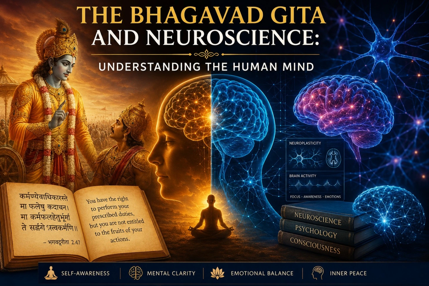 The Bhagavad Gita and Neuroscience: Understanding the Human Mind