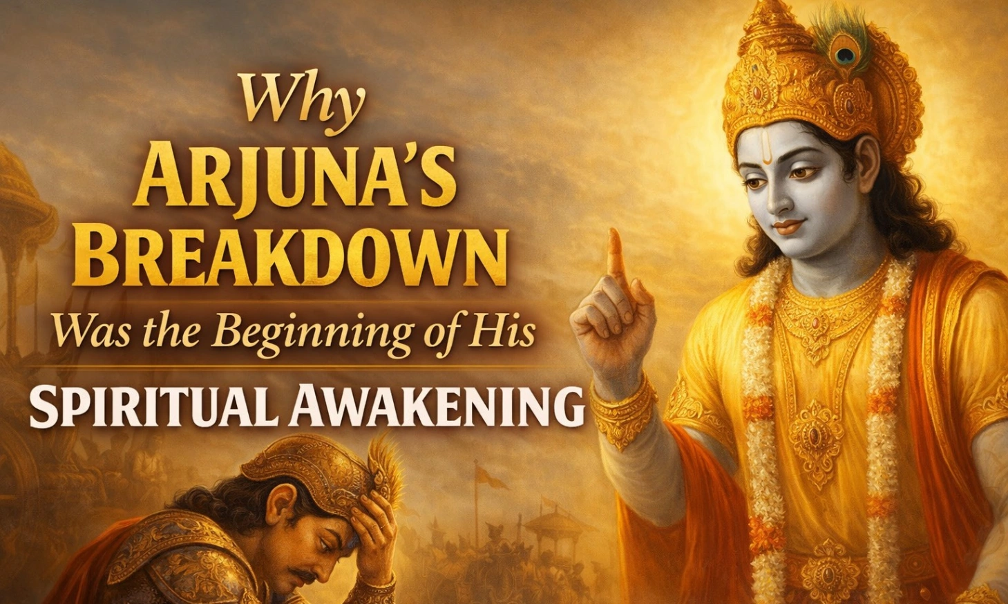 Why Arjuna’s Breakdown Was the Beginning of His Spiritual Awakening