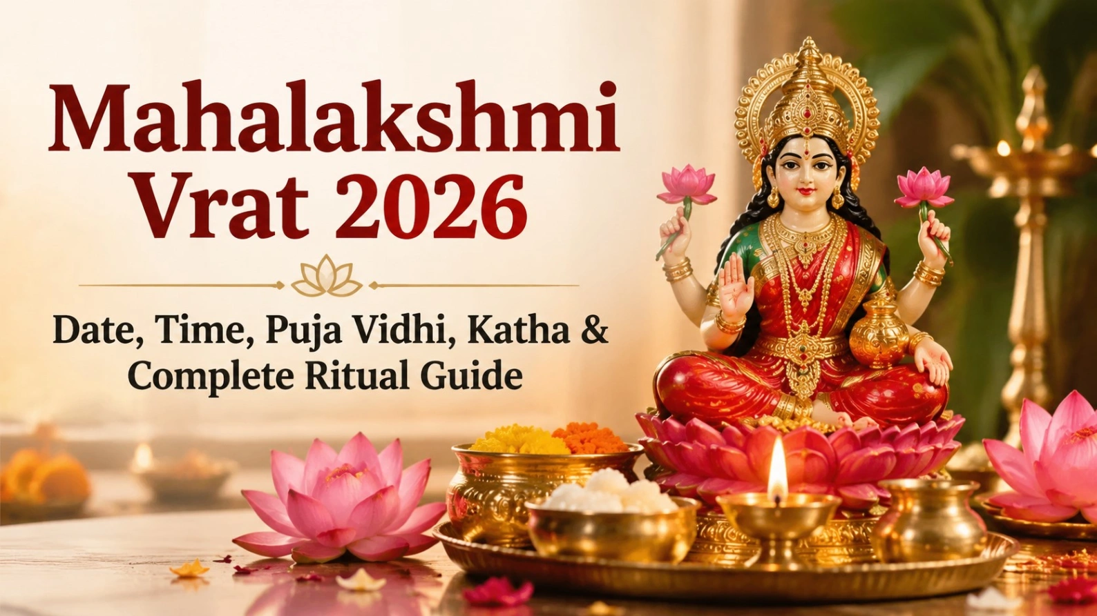 Mahalakshmi Vrat: Date, Time, Vidhi, Katha & Complete Ritual