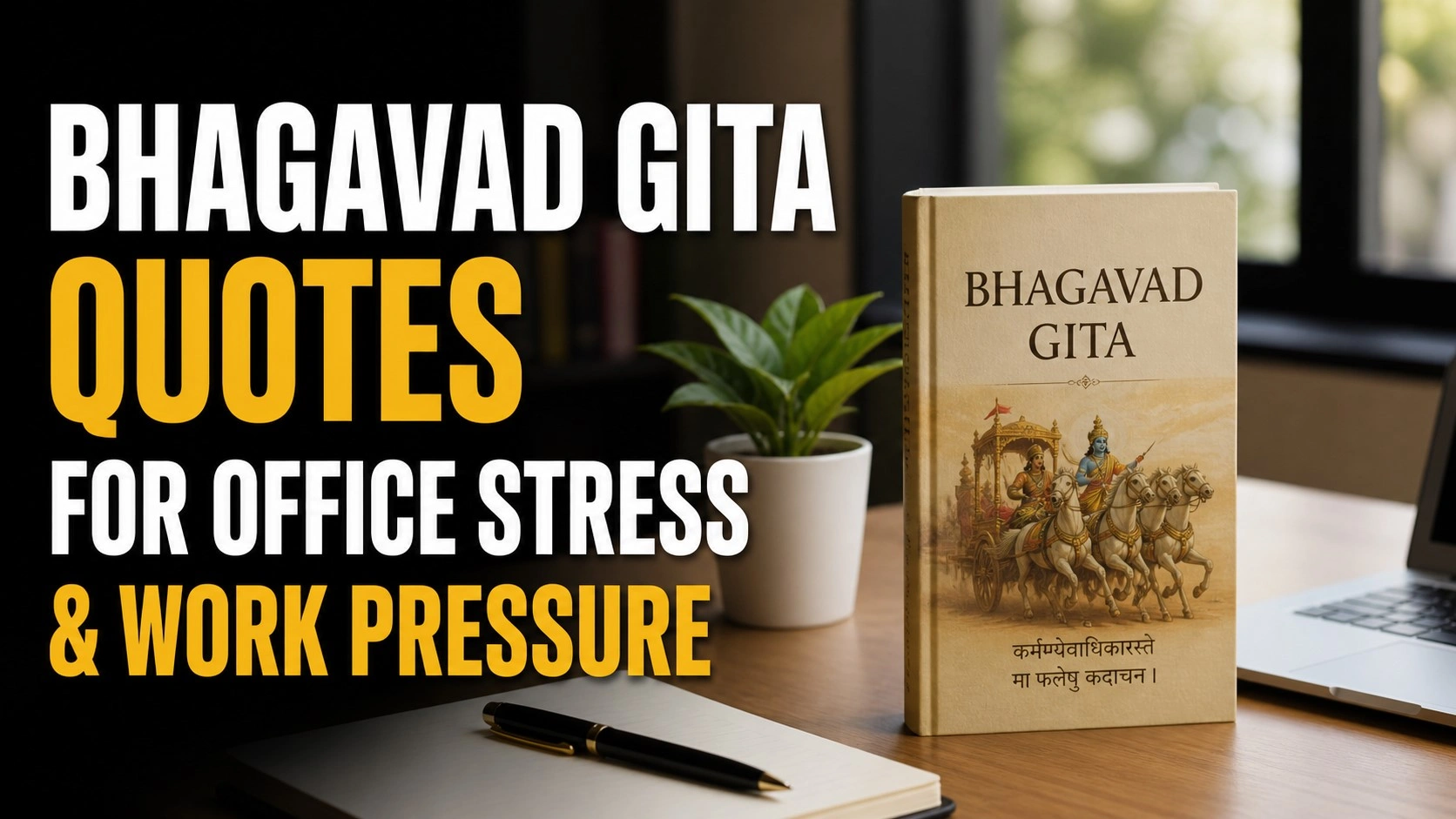 Bhagavad Gita Quotes for Office Stress & Work Pressure