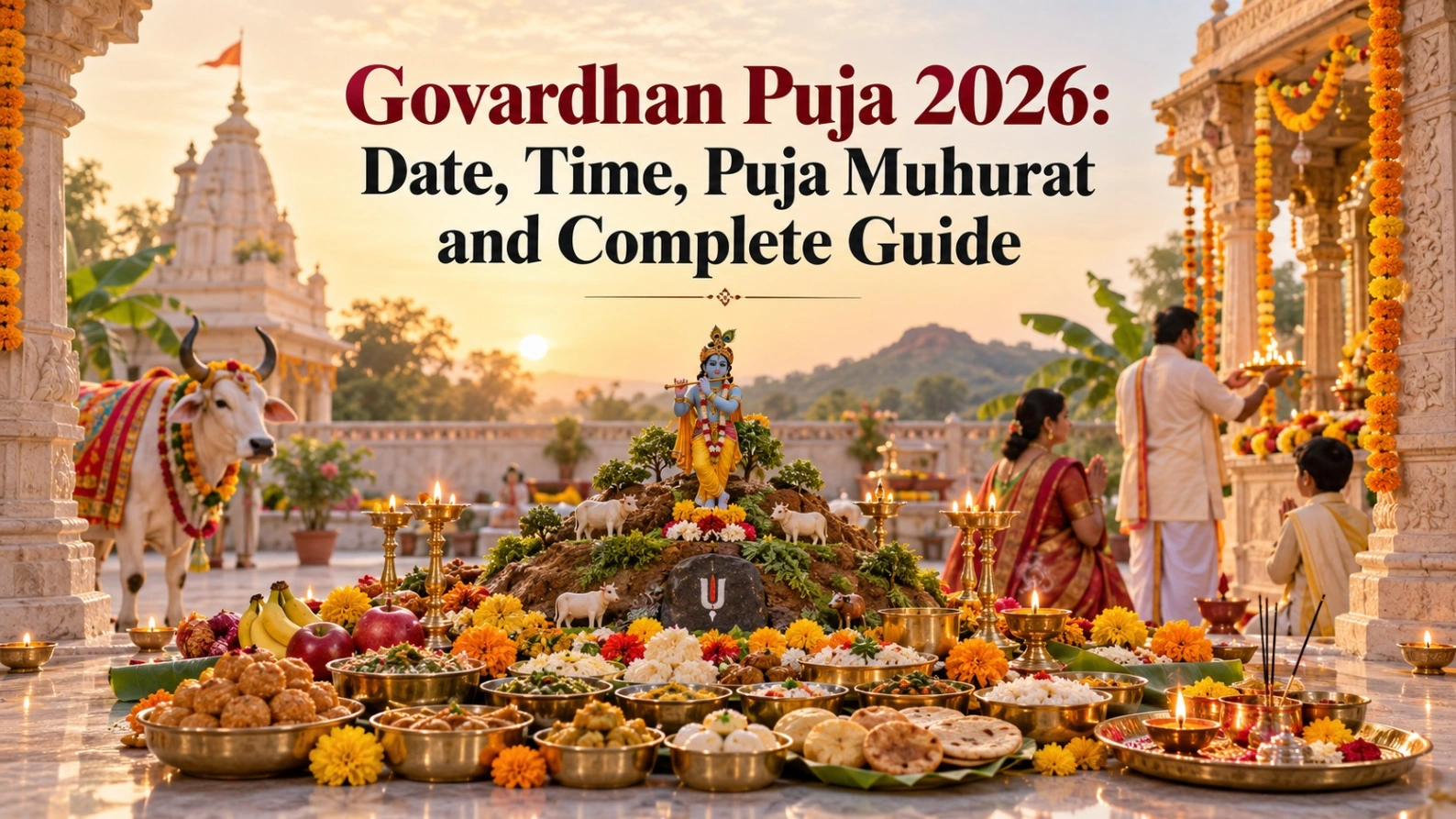 Govardhan Puja 2026 Date,Time, Puja Muhurat & Complete Guide