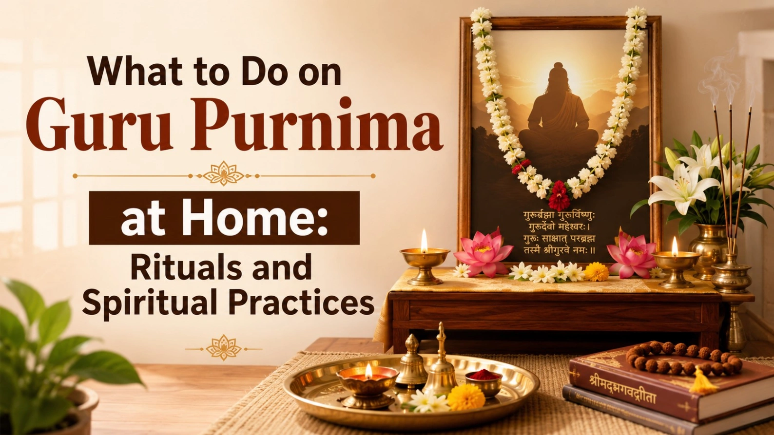 What to Do on Guru Purnima at Home: Rituals and Practices