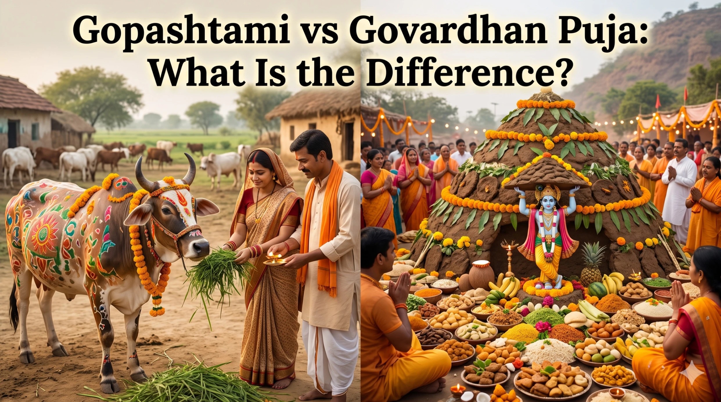 Gopashtami vs Govardhan Puja : What Is the Difference ?