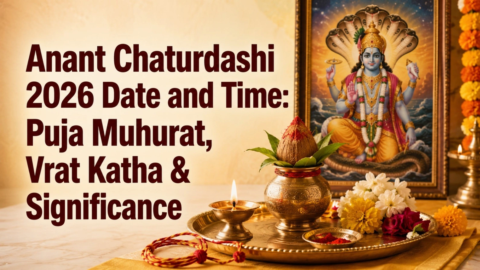 Anant Chaturdashi Date Time: Puja, Vrat Katha & Significance