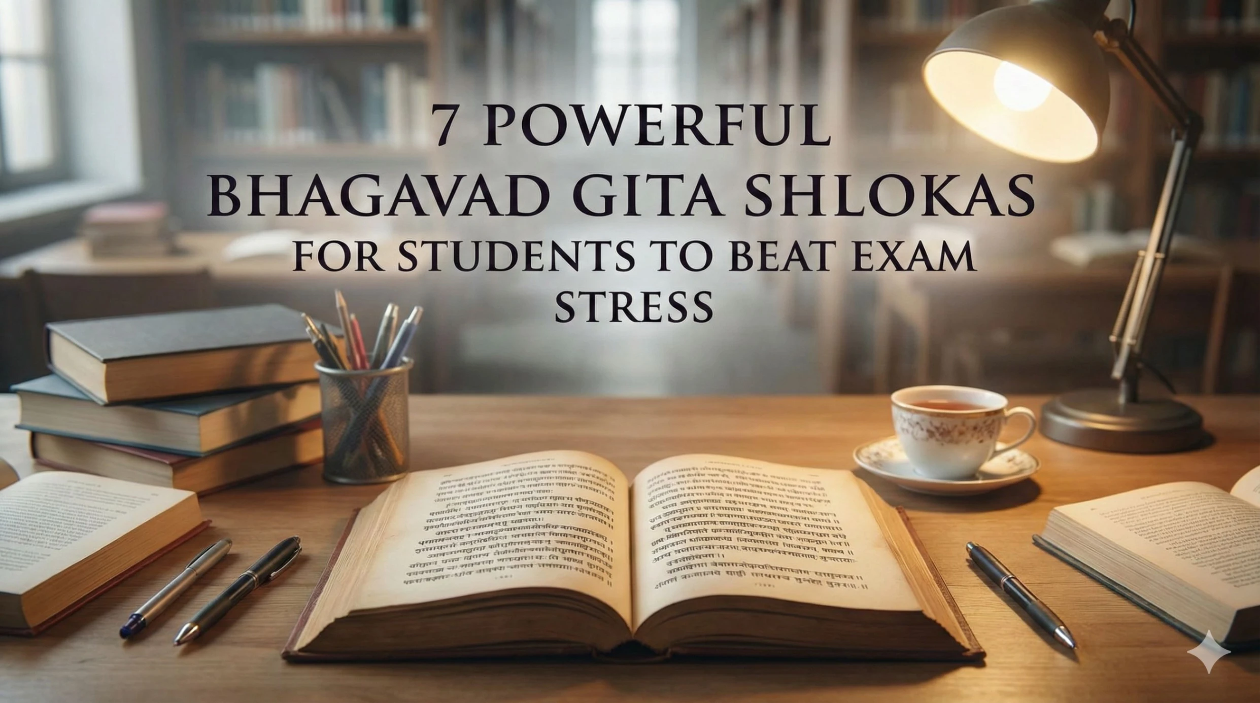 7 Powerful Bhagavad Gita Shlokas for Students to Beat Exam Stress