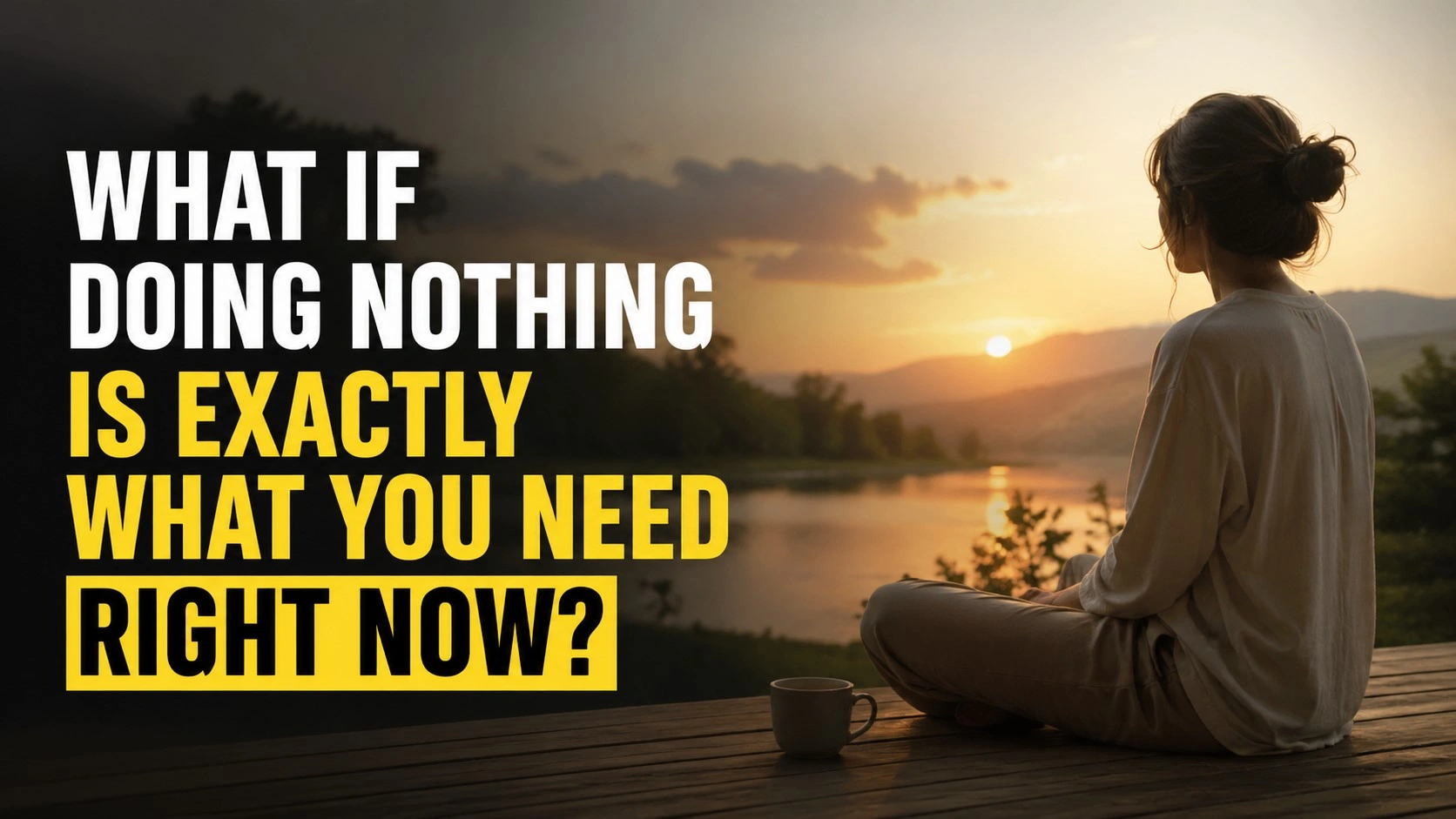 What If Doing Nothing Is Exactly What You Need Right Now?