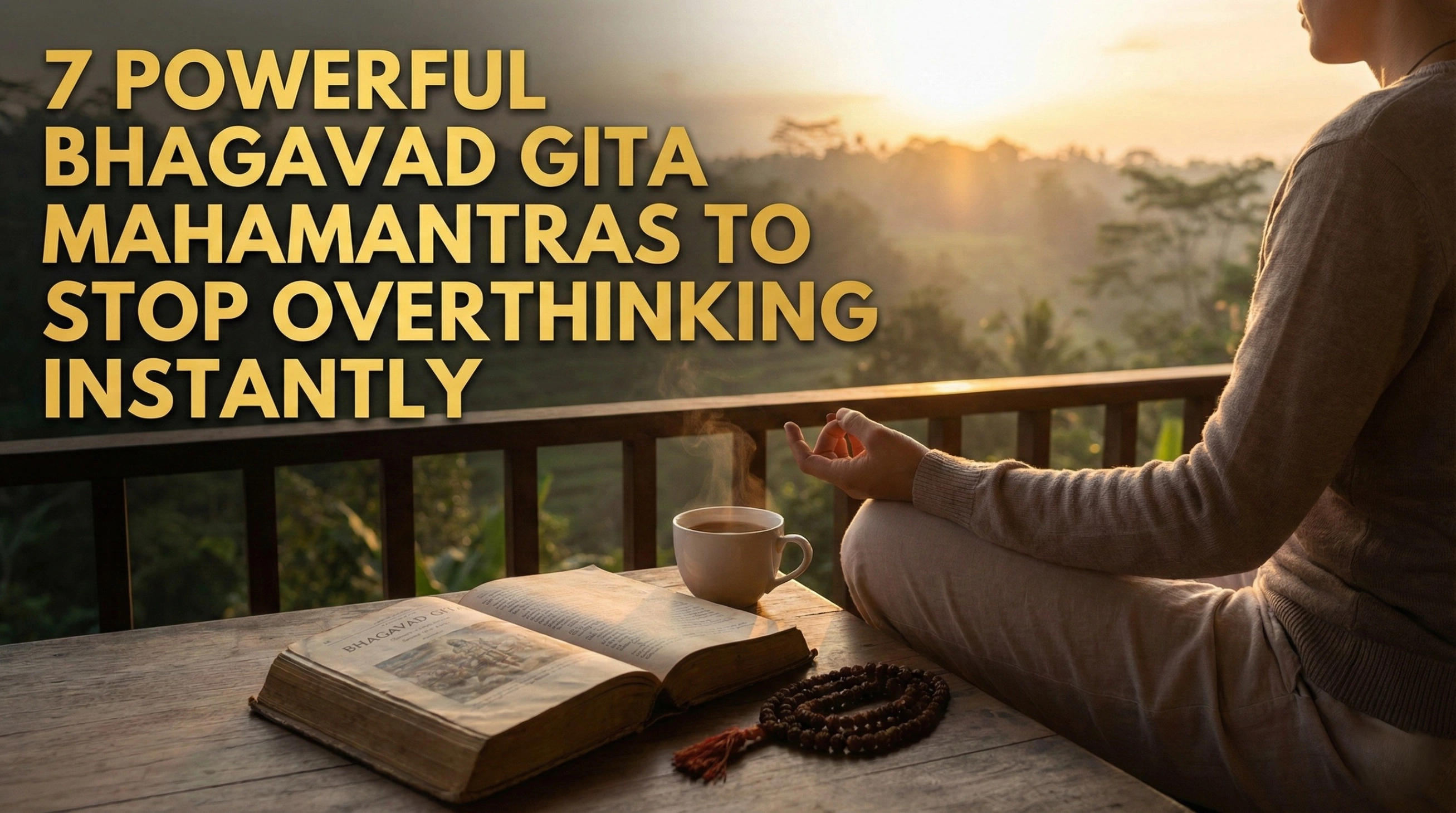 7 Powerful Bhagavad Gita Mahamantras to Stop Overthinking Instantly
