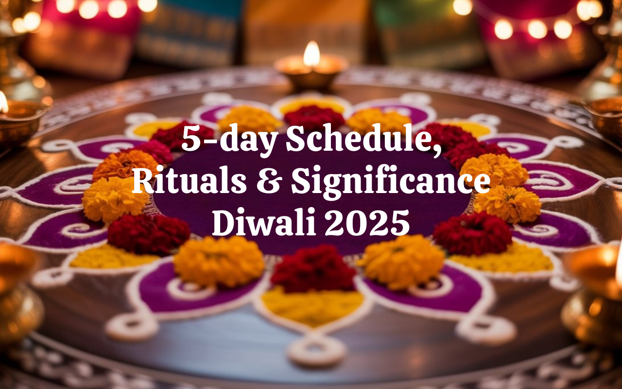 Diwali 2025 Date, 5-Day Schedule, Rituals & Significance