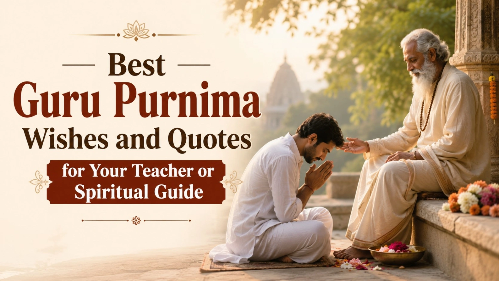 Guru Purnima Wishes for Your Teacher or Spiritual Guide
