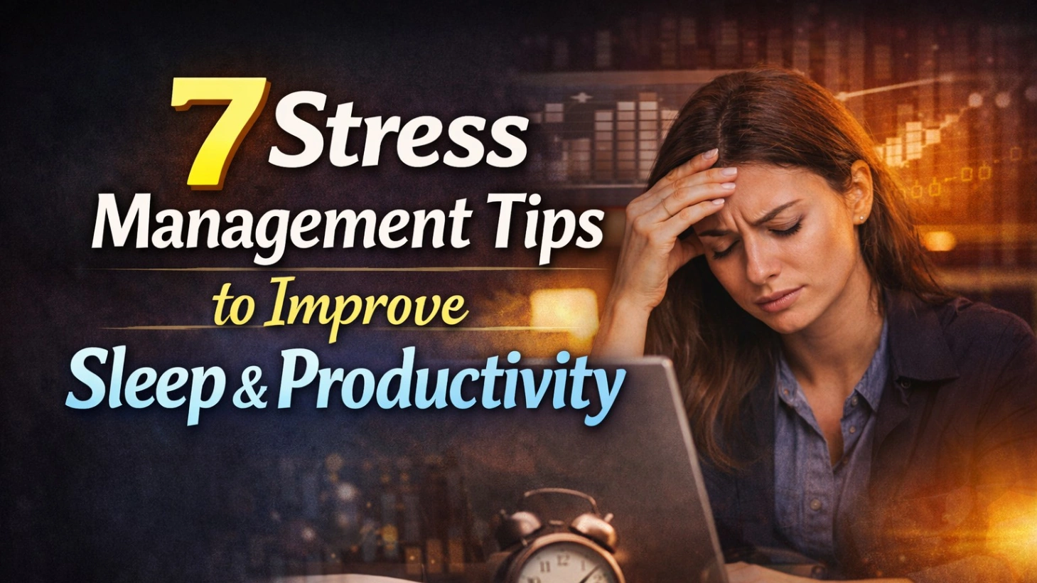 7 Stress Management Tips to Improve Sleep & Productivity