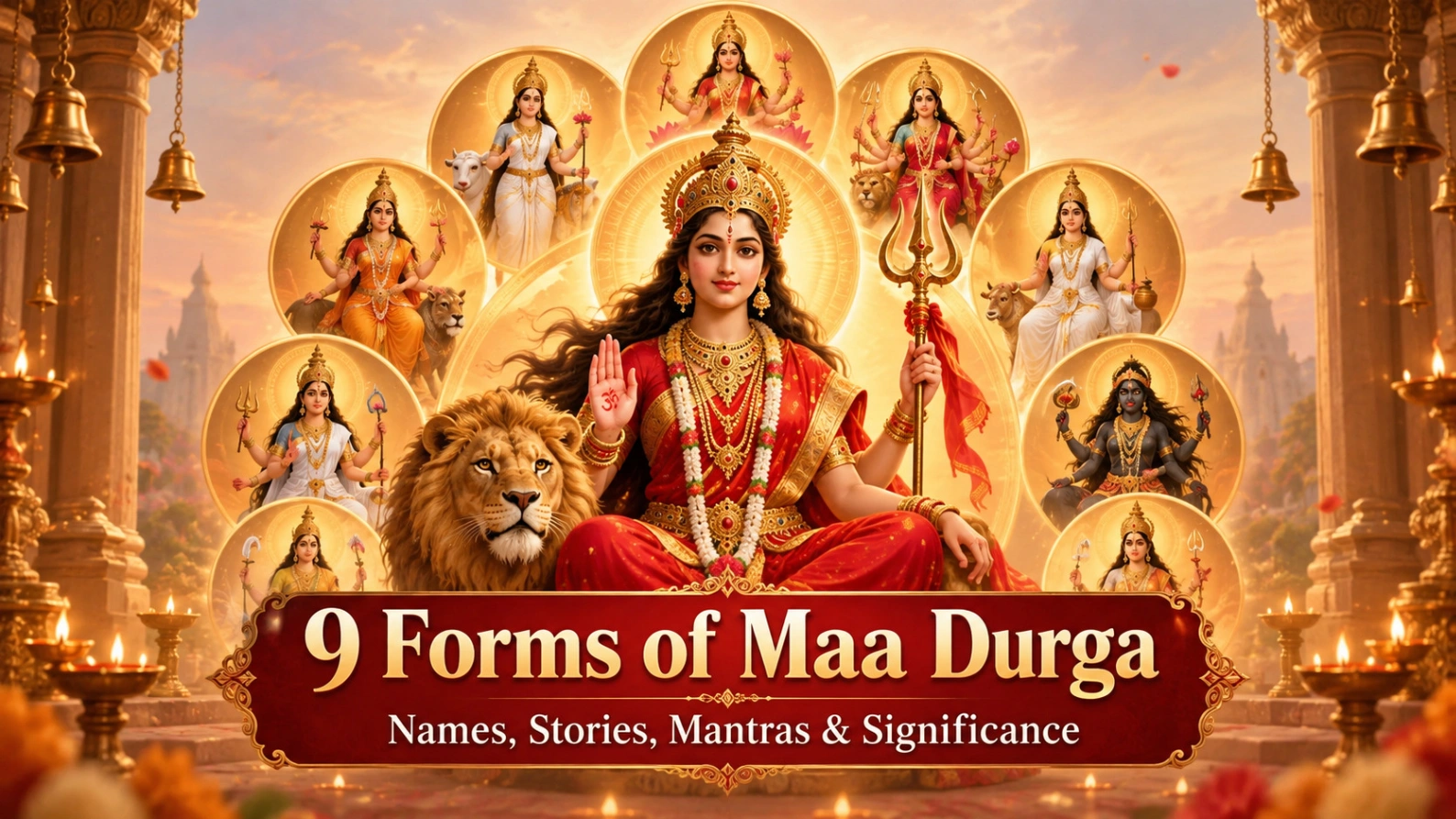 9 Forms of Maa Durga: Names, Stories, Mantras & Significance