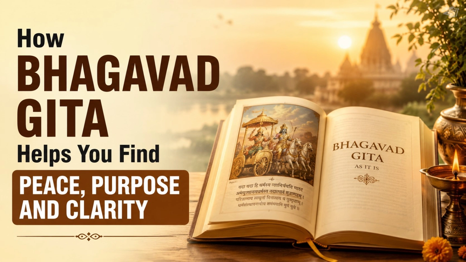 How Bhagavad Gita Helps You Find Peace, Purpose and Clarity