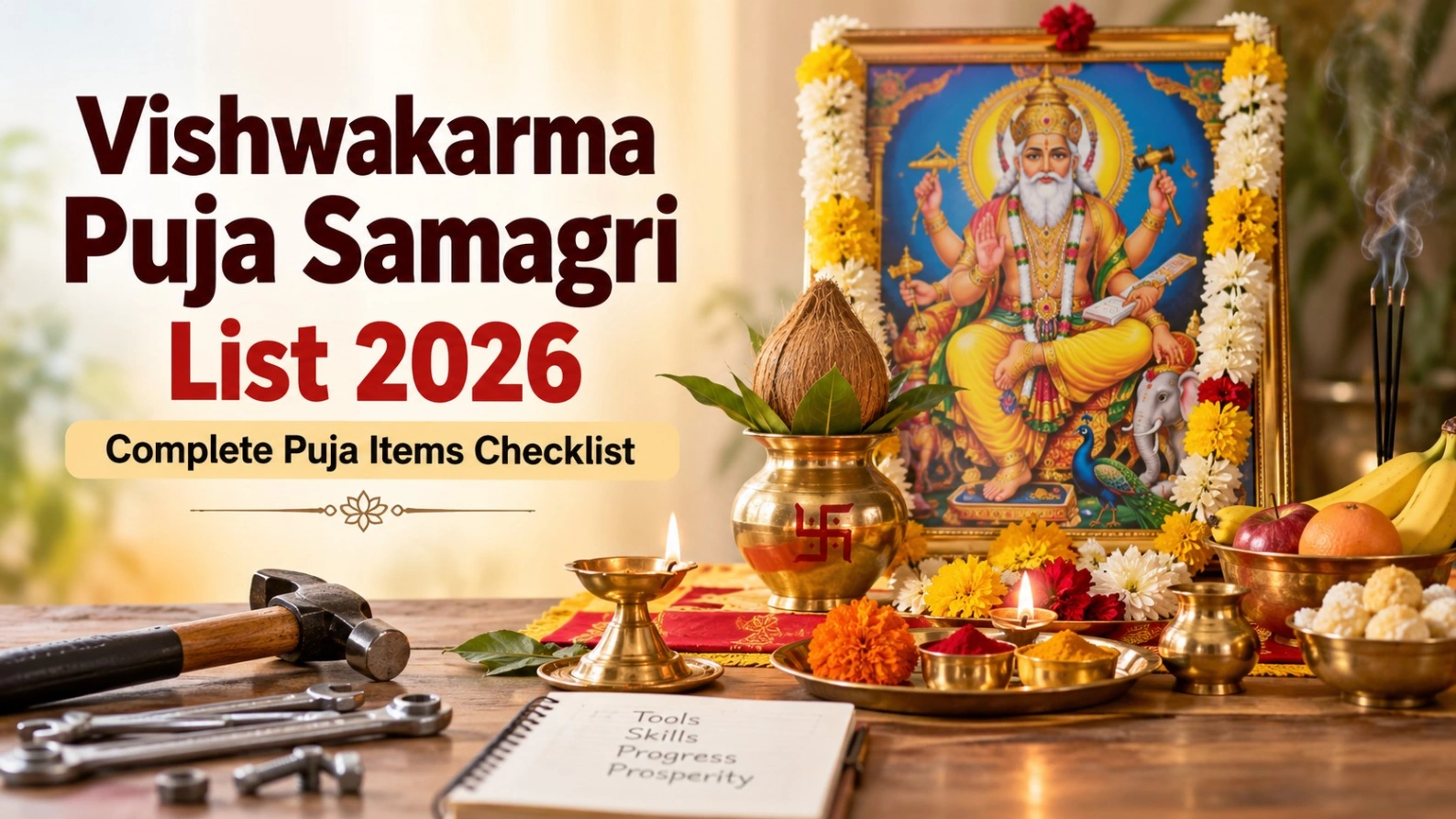 Vishwakarma Puja Samagri List: Complete Puja Items Checklist