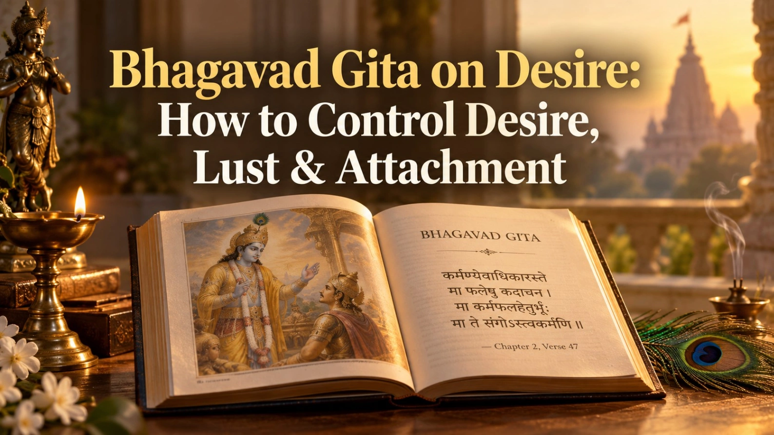 Bhagavad Gita on Desire: Control Desire, Lust and Attachment