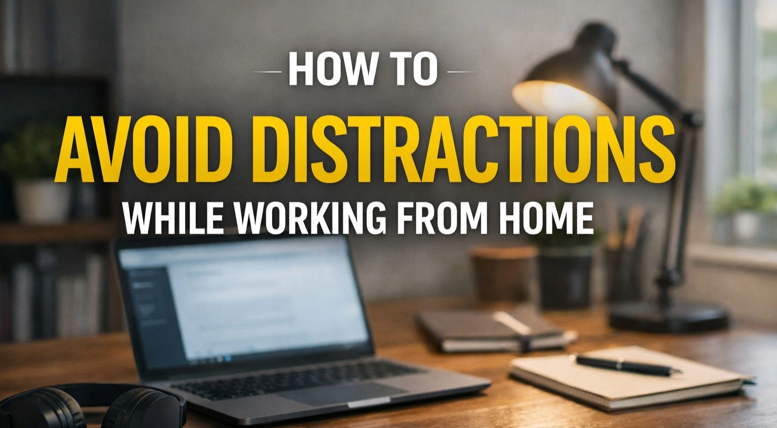 How to Avoid Distractions While Working from Home