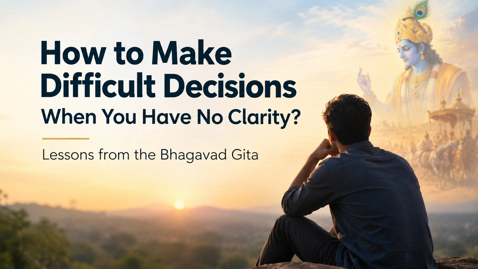 How to Make Difficult Decisions When You Have No Clarity: Lessons from the Bhagavad Gita