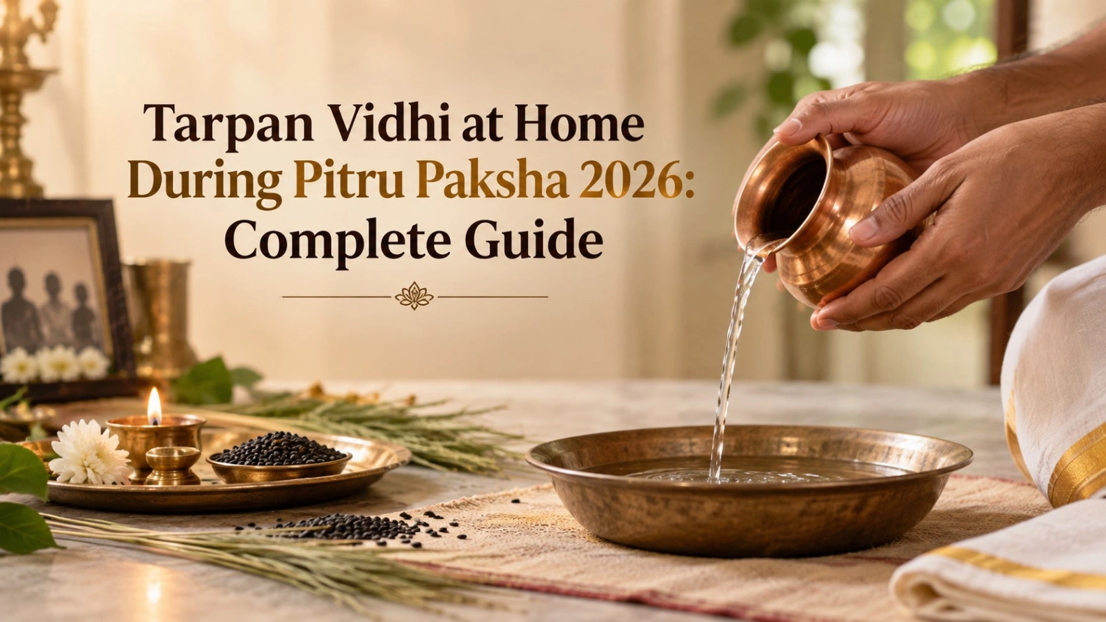 Tarpan Vidhi at Home During Pitru Paksha 2026 Complete Guide