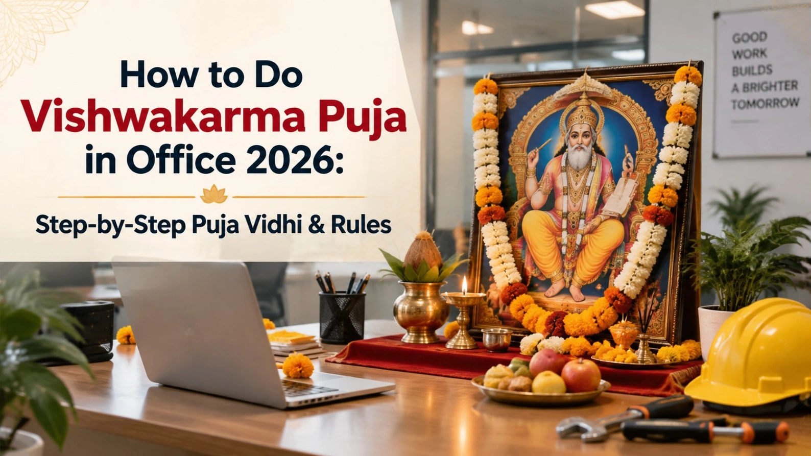 How to Do Vishwakarma Puja in Office Step-by-Step Puja, Rule