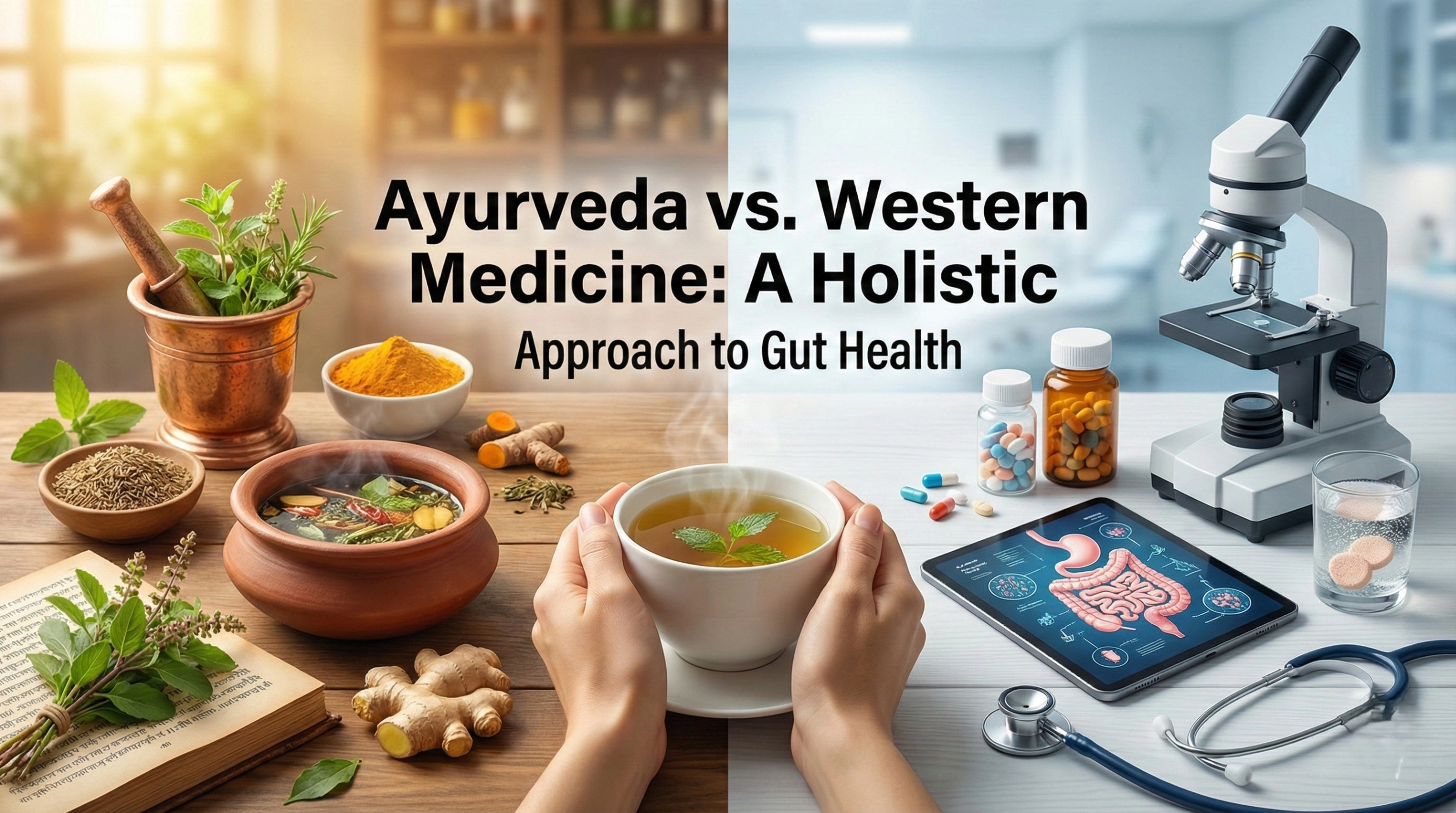 Ayurveda vs. Western Medicine: A Holistic Approach to Gut Health
