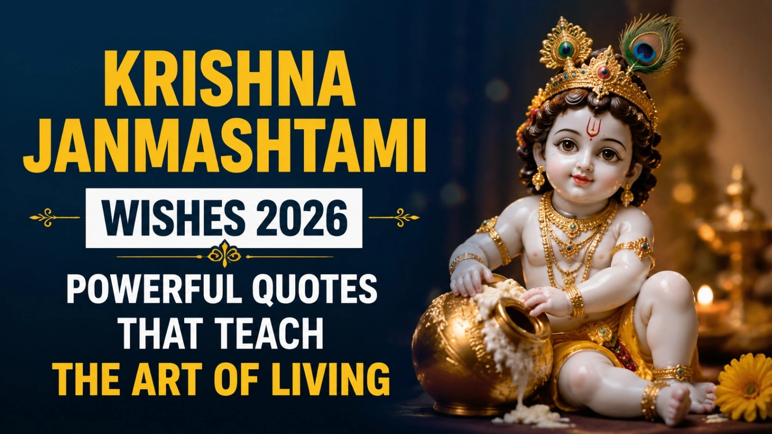 Krishna Janmashtami Wishes: Quotes That Teach Art of Living