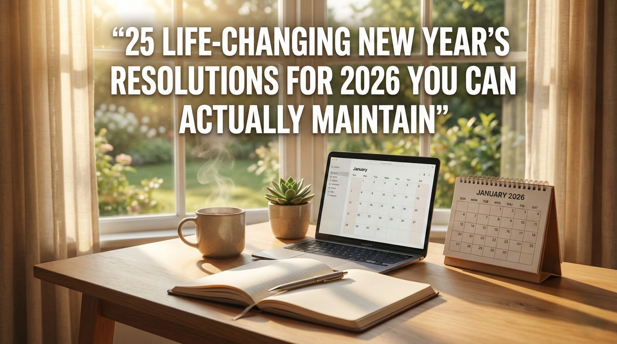 25 Life-Changing New Year’s Resolutions for 2026 You Can Actually Maintain
