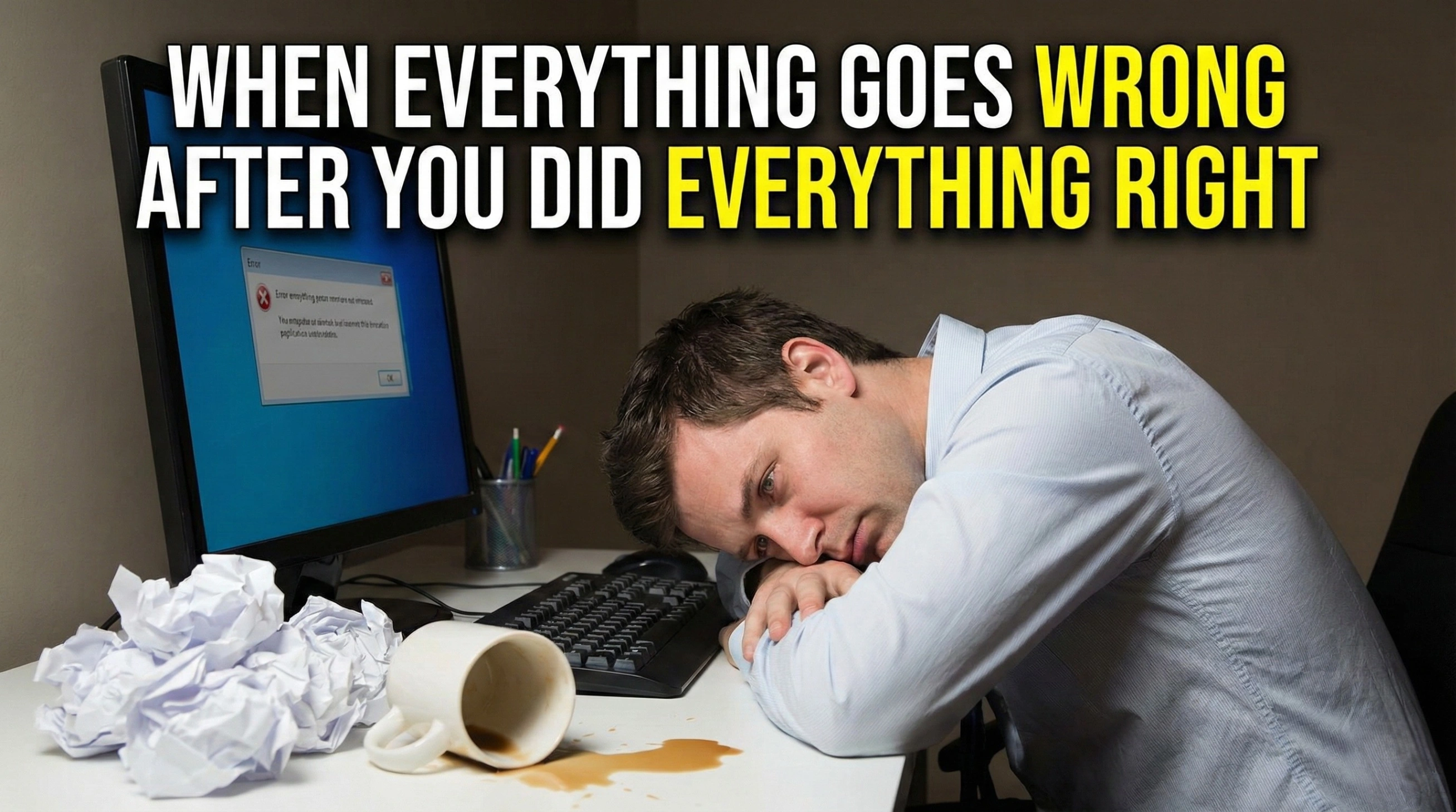 When Everything Goes Wrong After You Did Everything Right