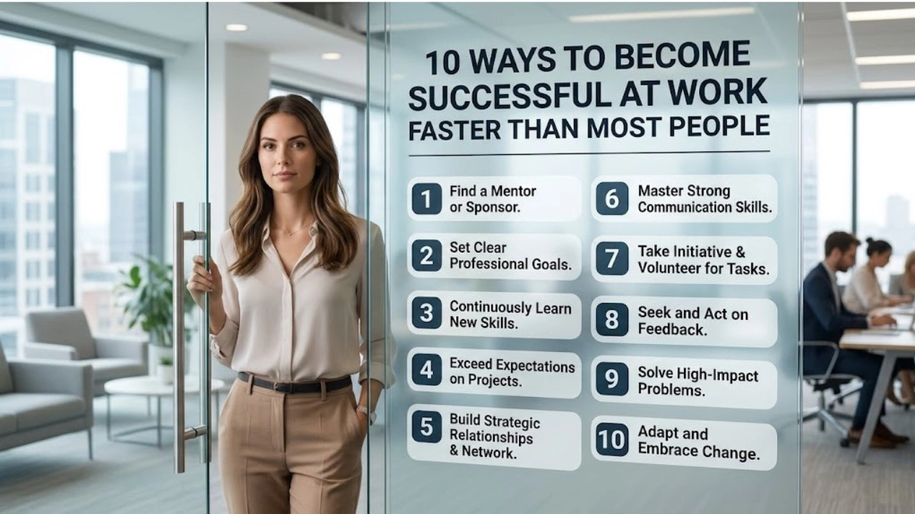 10 Ways to Become Successful at Work Faster Than Most People