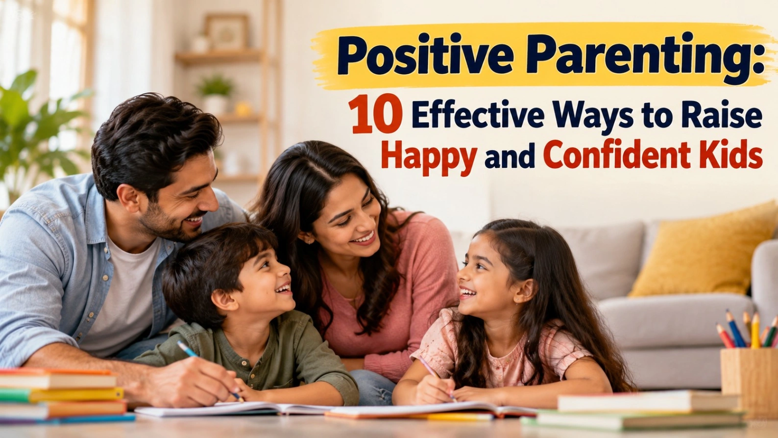 Positive Parenting: 10 Effective Ways to Happy & Confident Kids