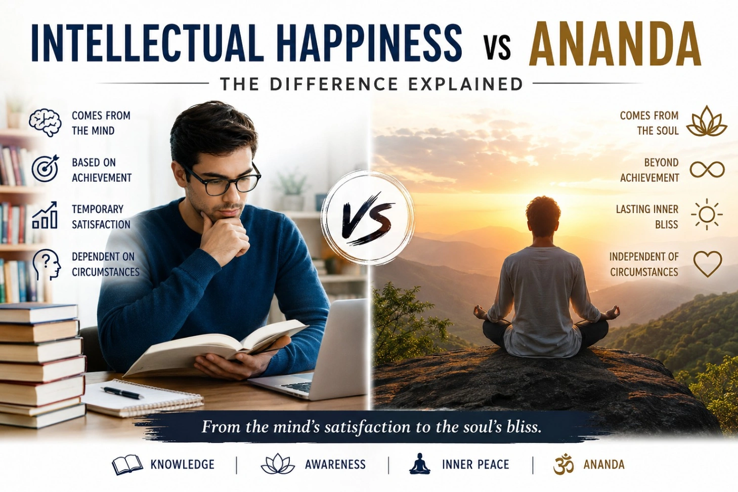 Intellectual Happiness vs Ananda: The Difference Explained
