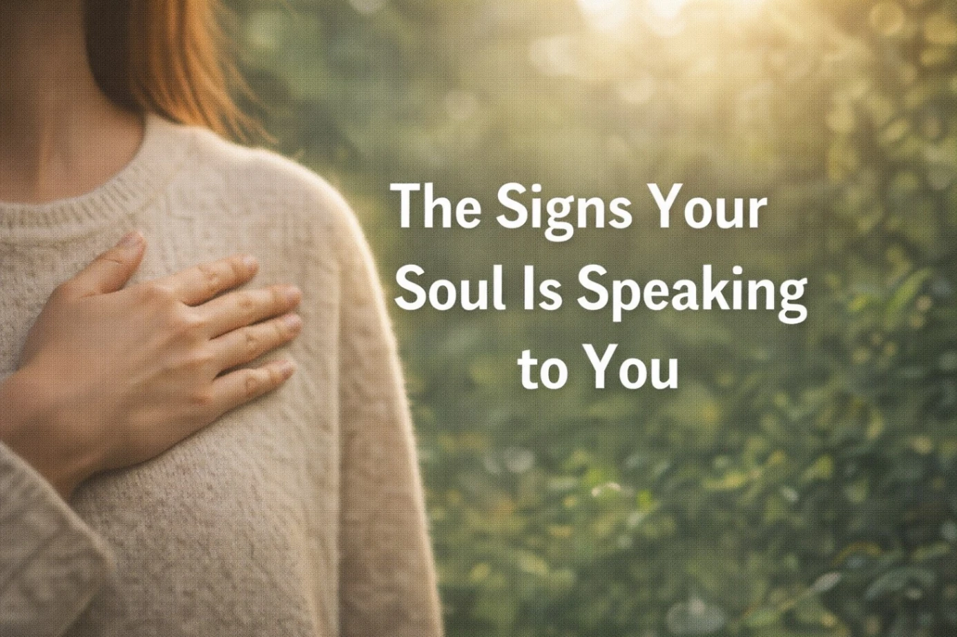 What Your Soul Is Trying to Tell You Right Now