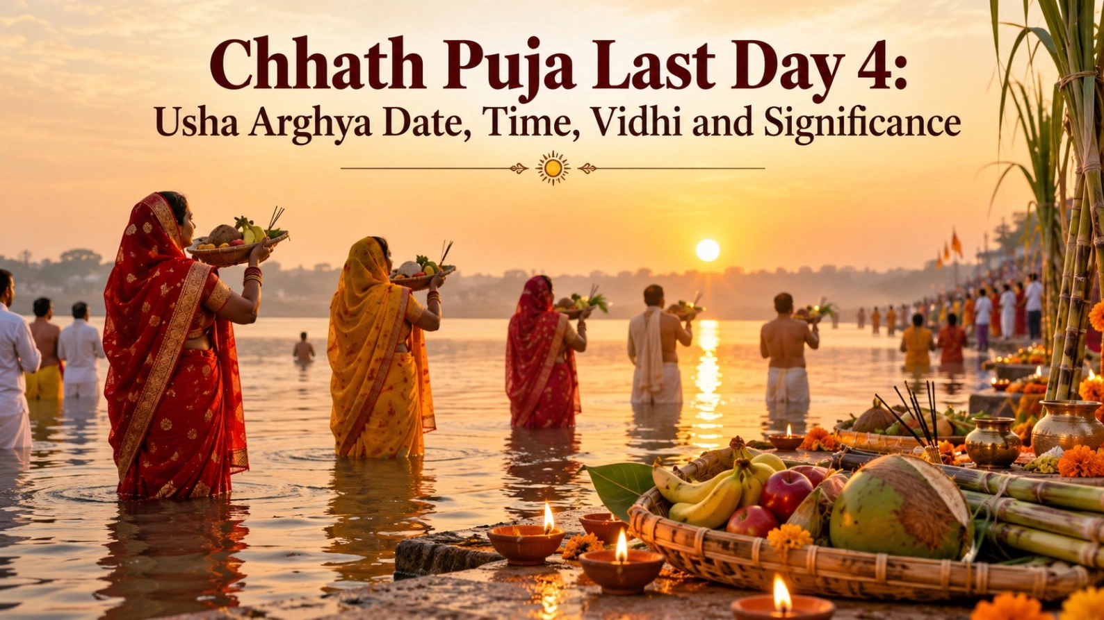 Chhath Puja Last Day 4: Usha Arghya,Time,Vidhi & Significance