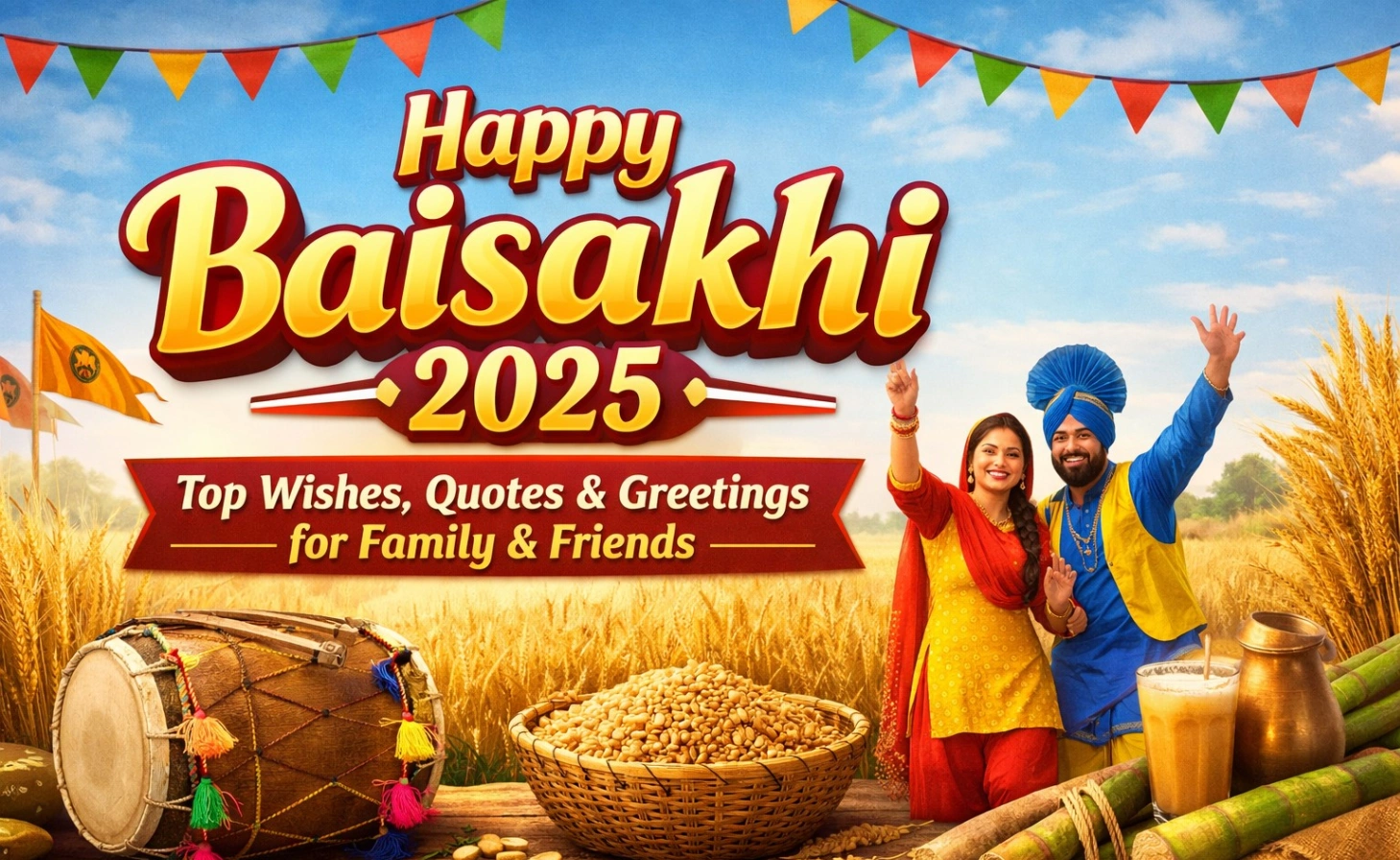 Happy Baisakhi 2025: Top Wishes, Quotes & Greetings for Family & Friends