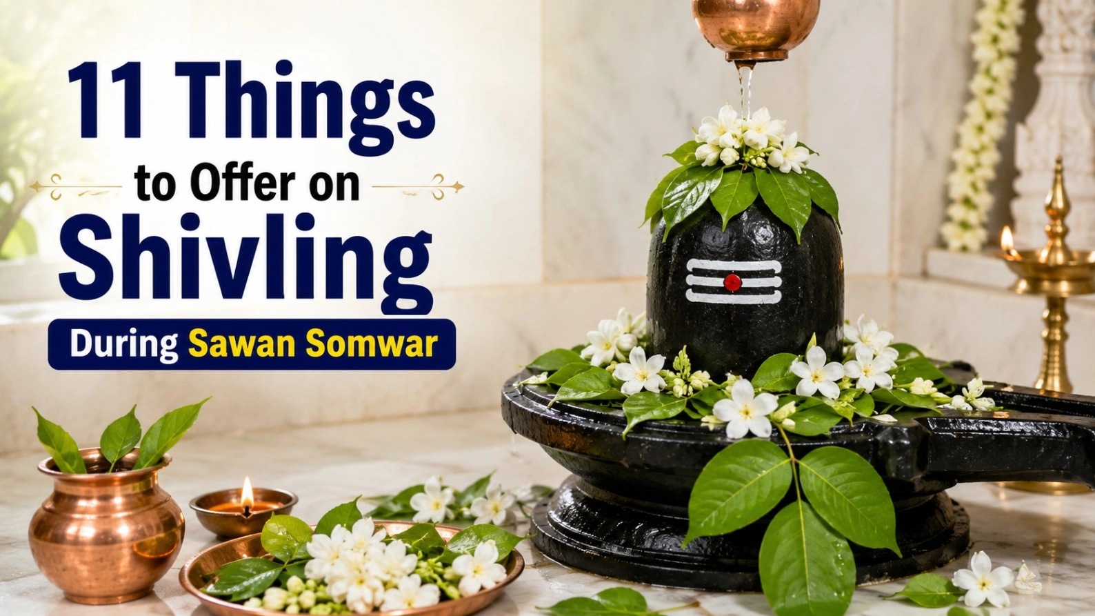 11 Things to Offer on Shivling During Sawan Somwar