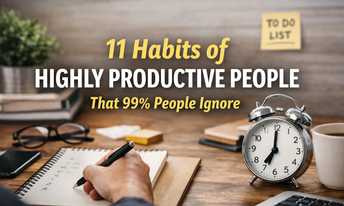 11 Habits of Highly Productive People That 99% People Ignore