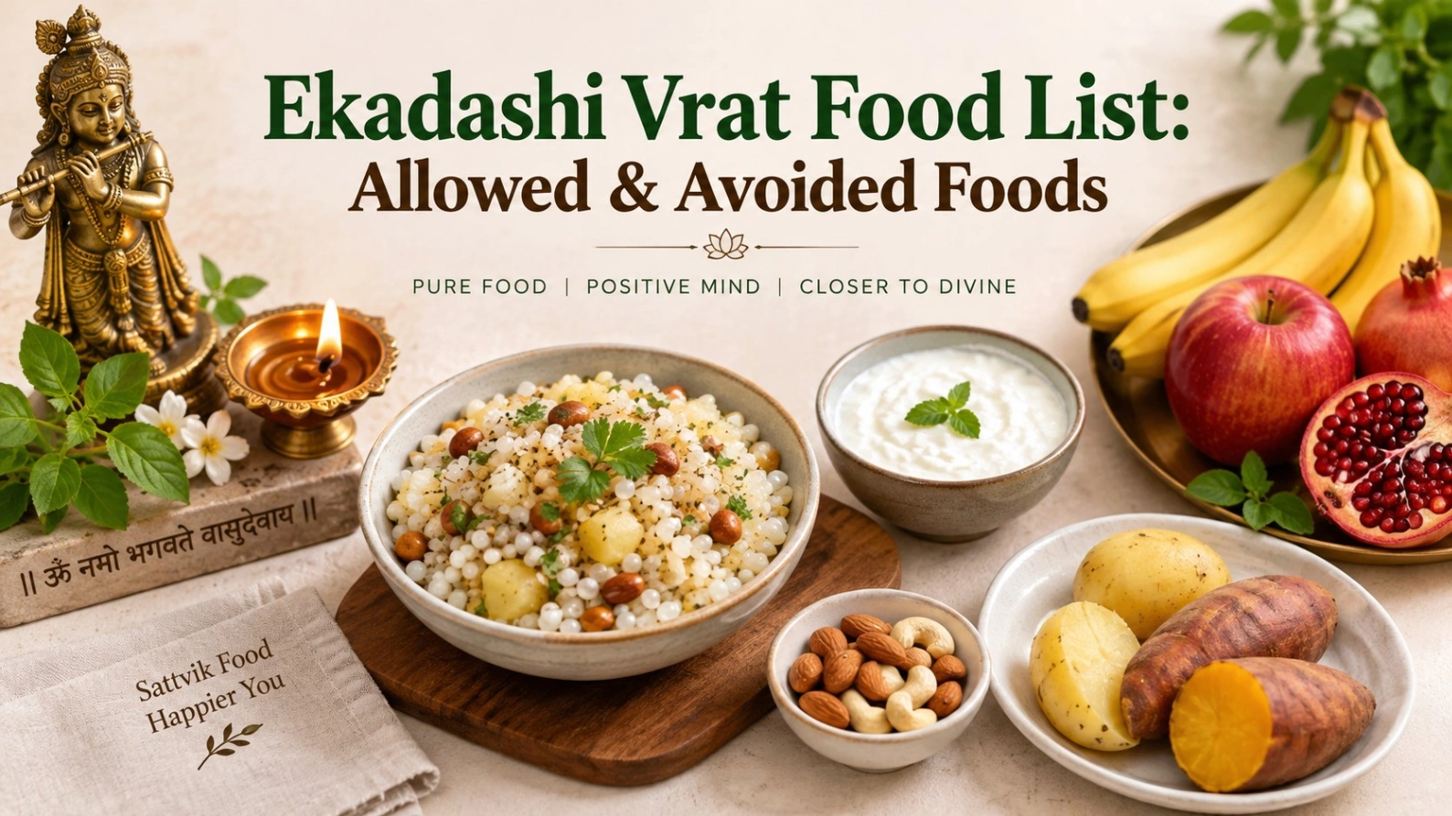 Ekadashi Vrat Food Lists 2026: Allowed and Avoided Foods