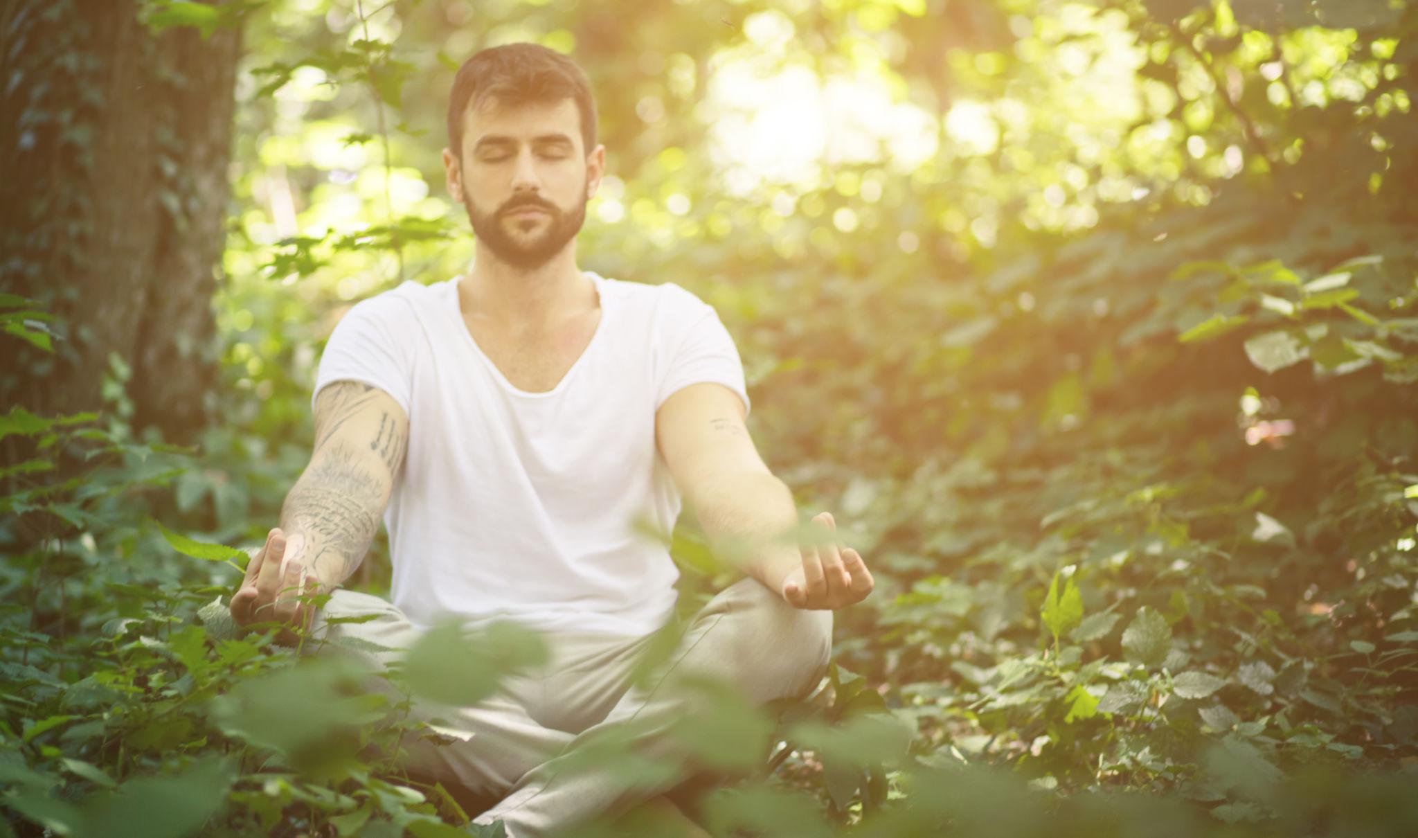 Meditation is the key to happiness.