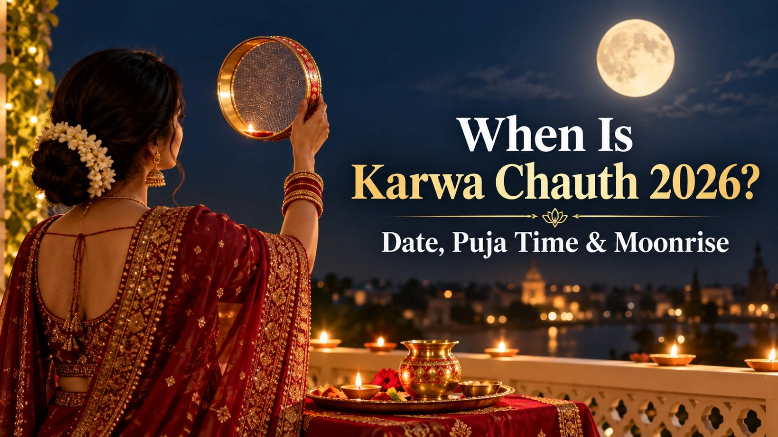 When Is Karwa Chauth in  2026? Date, Puja Time & Moonrise