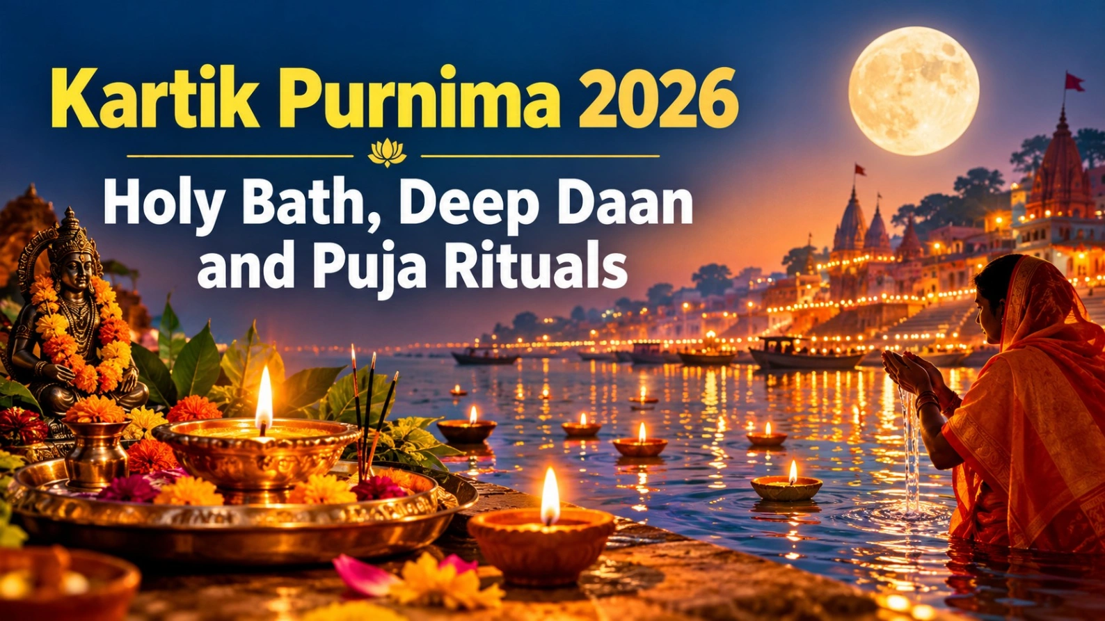 Kartik Purnima 2026: Holy Bath, Deep Daan and Puja Rituals