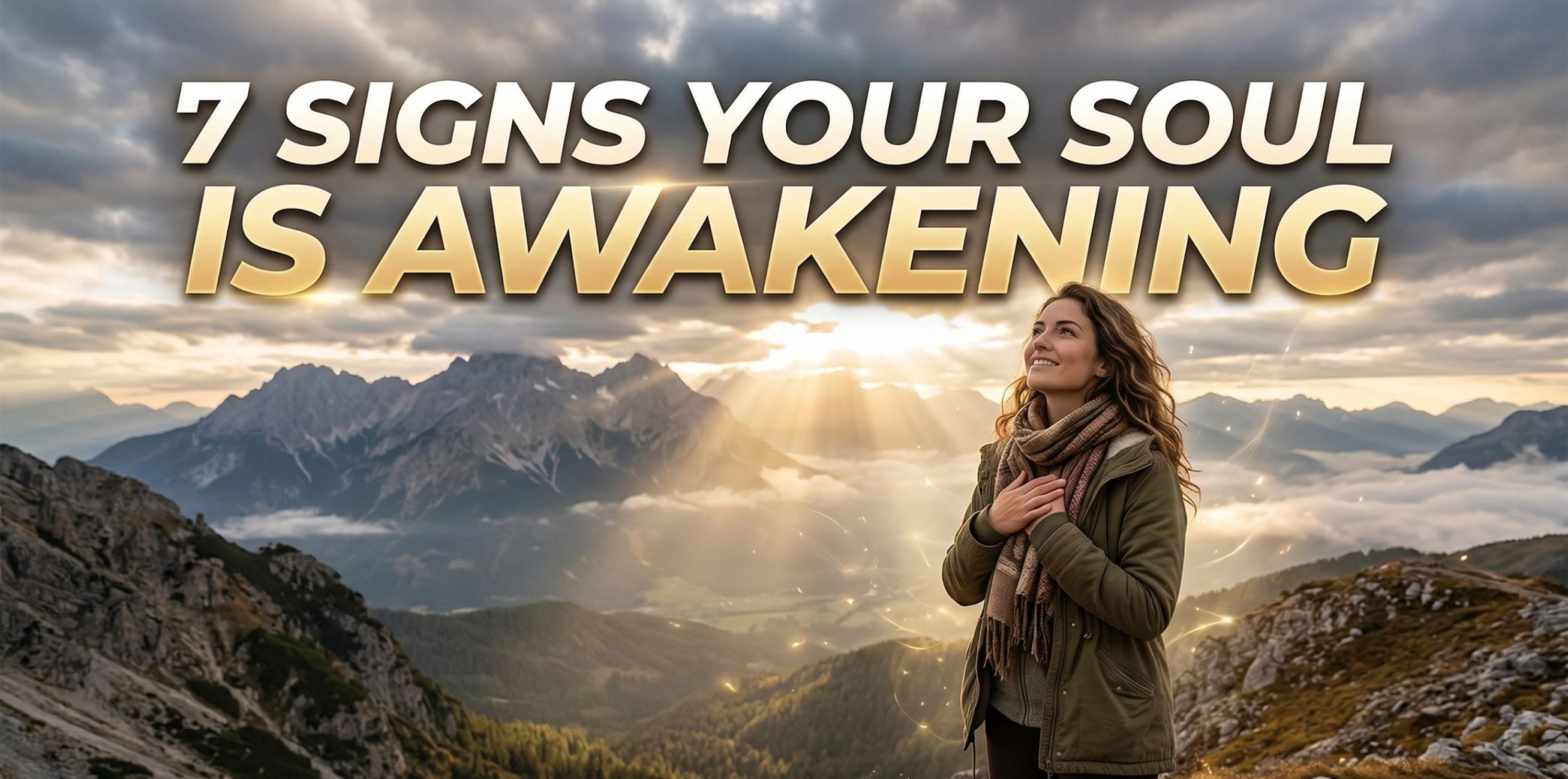 A panoramic inspirational landscape featuring the title 